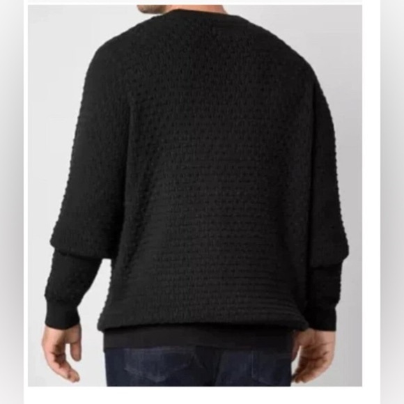 Shaquille O’Neal XLG Black Big And Tall Crew Neck Long Sleeve Pullover New - Picture 8 of 8